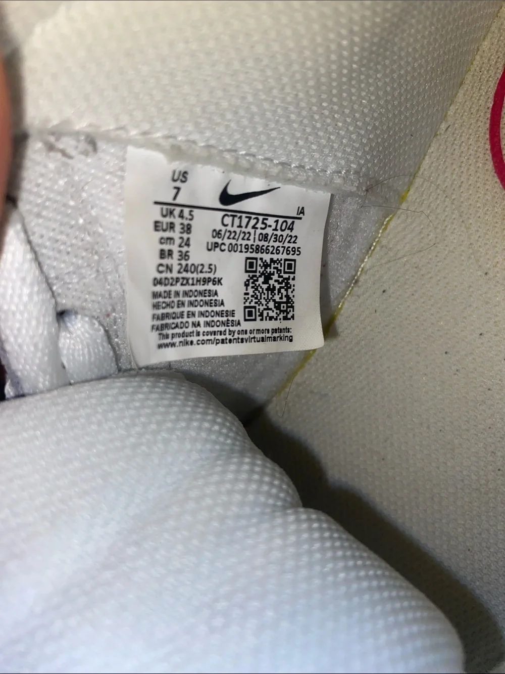 Nike white high